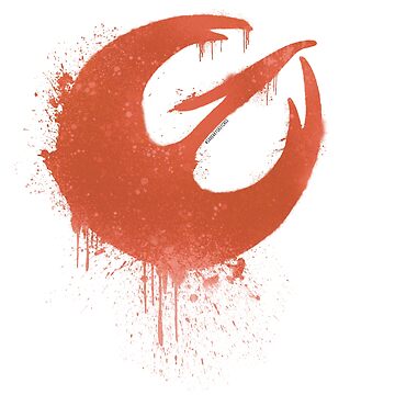 Imagen de la obra Logotipo del escuadrón Orange Bird of Fire, rebelde, inspirado en Sabine Wren de SqueakySketches