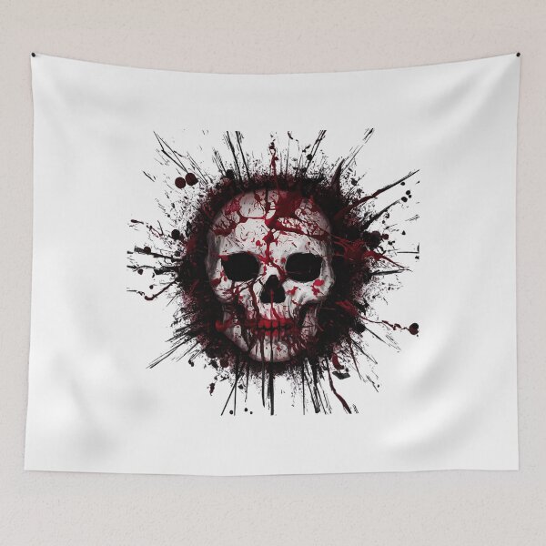 Item preview, Blood Skull Blood Splatter Essential designed and sold by BighShop.