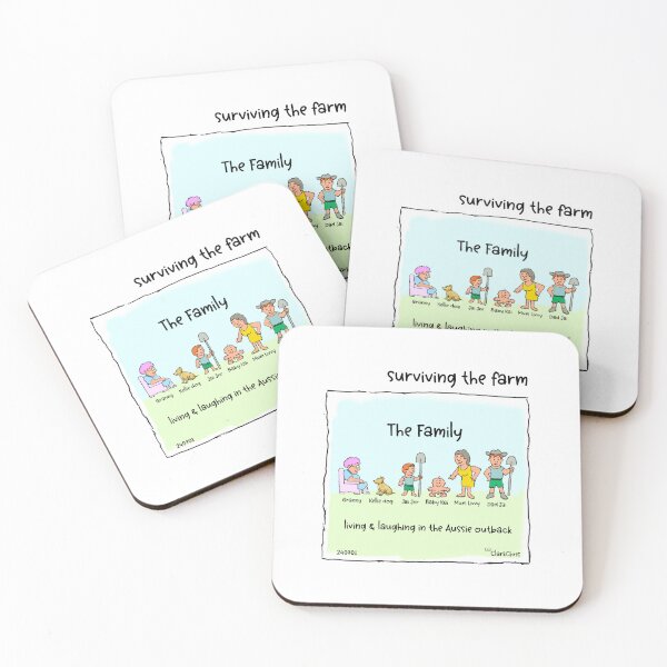 Item preview, Cartoon - life on an Aussie Farm - meet the family designed and sold by ClarkChrisComic.