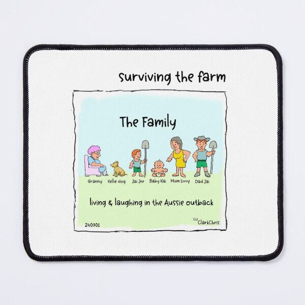 Item preview, Cartoon - life on an Aussie Farm - meet the family designed and sold by ClarkChrisComic.