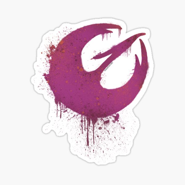 Vista previa del artículo con la obra «Logotipo del escuadrón Pink Bird of Fire, rebelde, inspirado en Sabine Wren», diseñado y vendido por SqueakySketches.