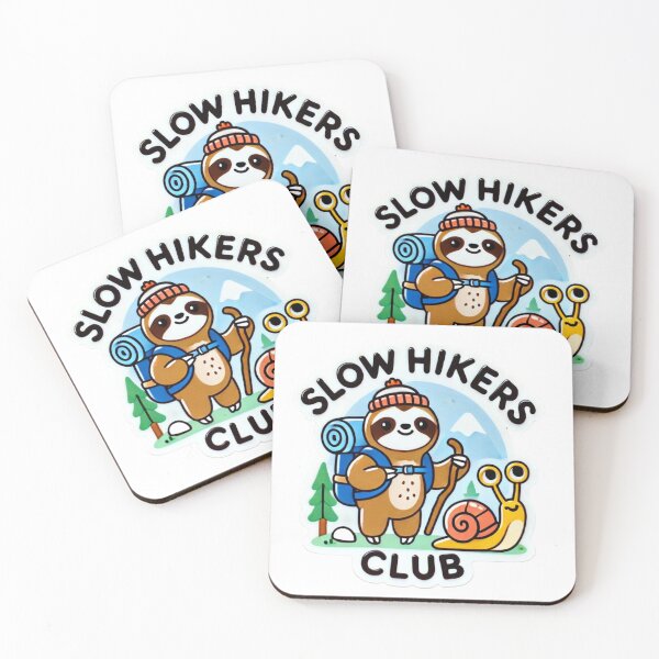 Item preview, Slow Hikers Club Sloth and snail hiking designed and sold by BrinaandPops.