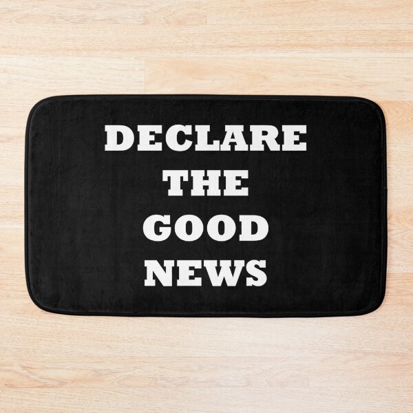 Item preview, Declare the good news - bold white text designed and sold by EvaAngel.