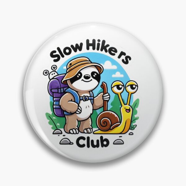 Item preview, Slow Hikers Club Sloth and snail hiking designed and sold by BrinaandPops.