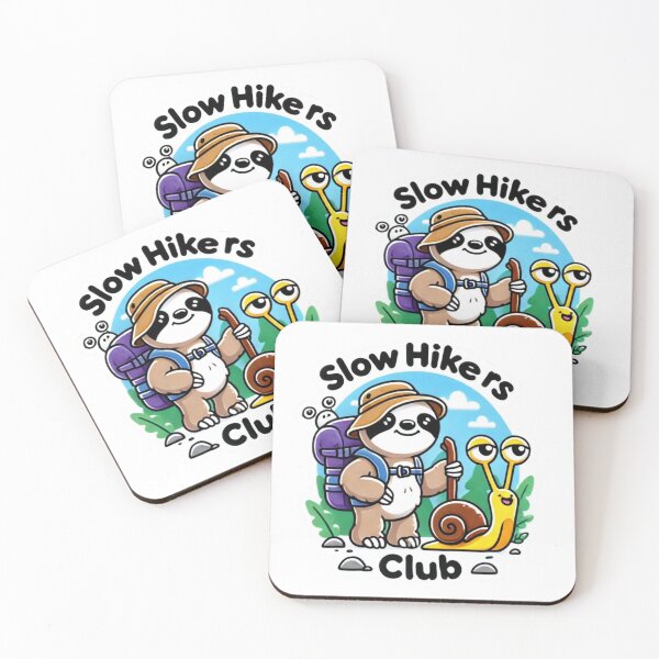 Item preview, Slow Hikers Club Sloth and snail hiking designed and sold by BrinaandPops.