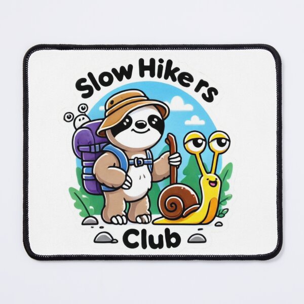 Item preview, Slow Hikers Club Sloth and snail hiking designed and sold by BrinaandPops.