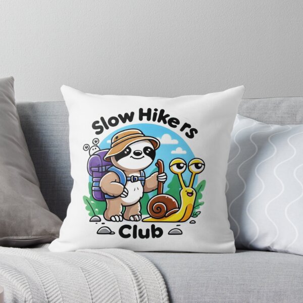 Item preview, Slow Hikers Club Sloth and snail hiking designed and sold by BrinaandPops.