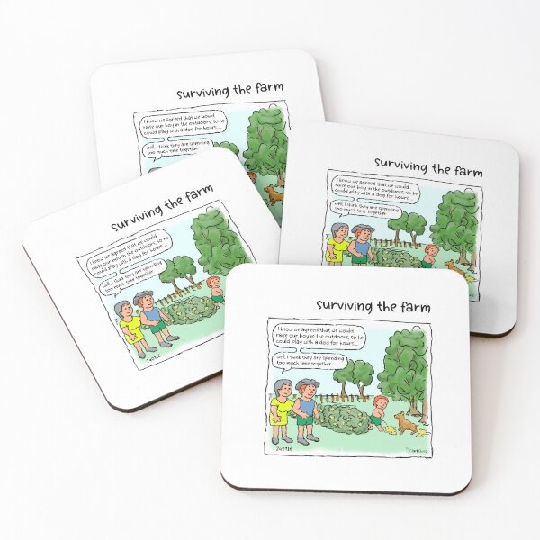 Item preview, Cartoon - life on an Aussie Farm - bush pee designed and sold by ClarkChrisComic.