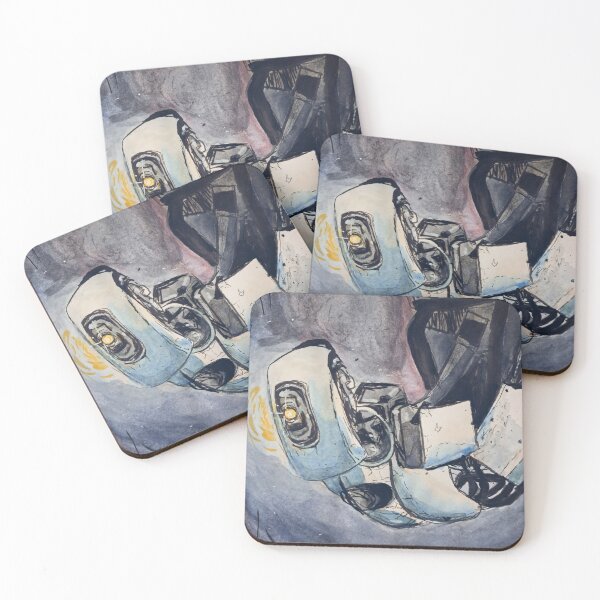 Item preview, Glados Watercolor Illustration (bg alt)  designed and sold by crystallinesoup.