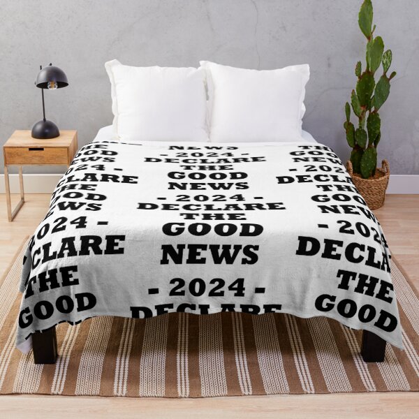 Item preview, Declare the good news 2024 - bold black text designed and sold by EvaAngel.