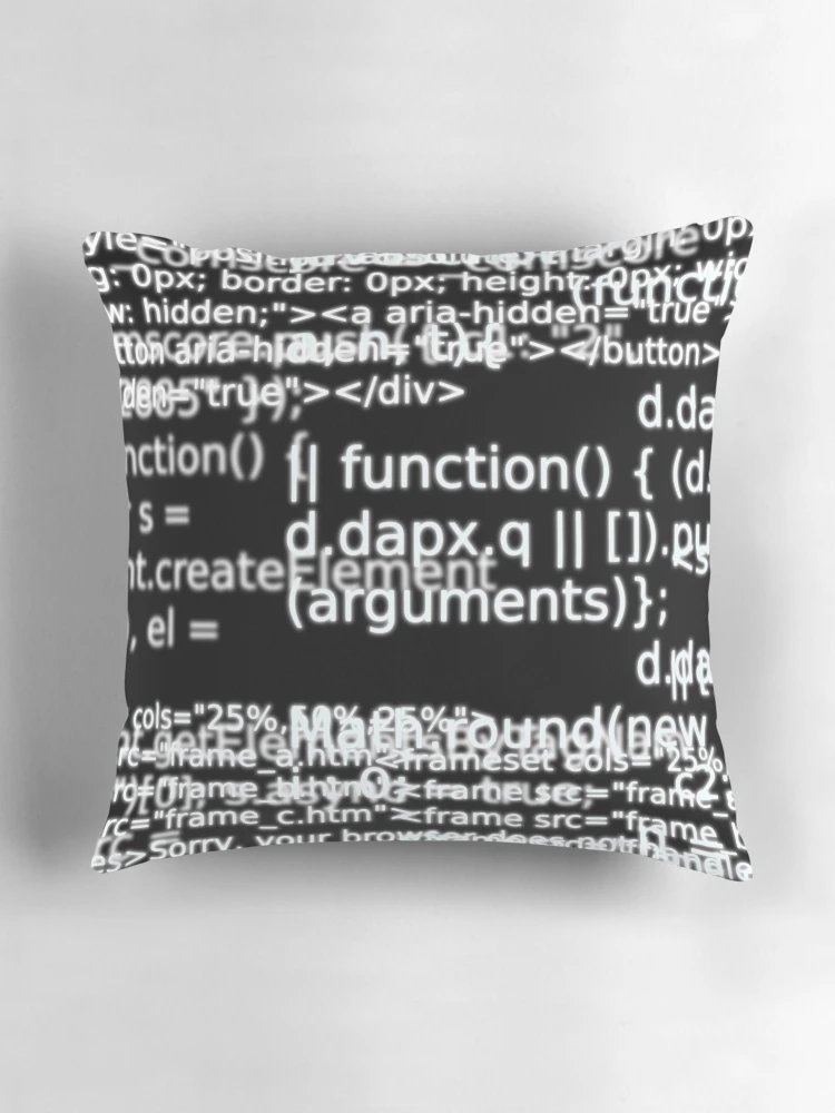 Thumbnail 3 of 4, Pillow, HTML Code v1 designed and sold by findingNull.