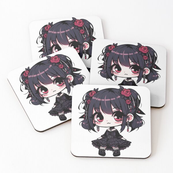 Item preview, Chibi: Goth Black Dress designed and sold by EmberlyDawn.