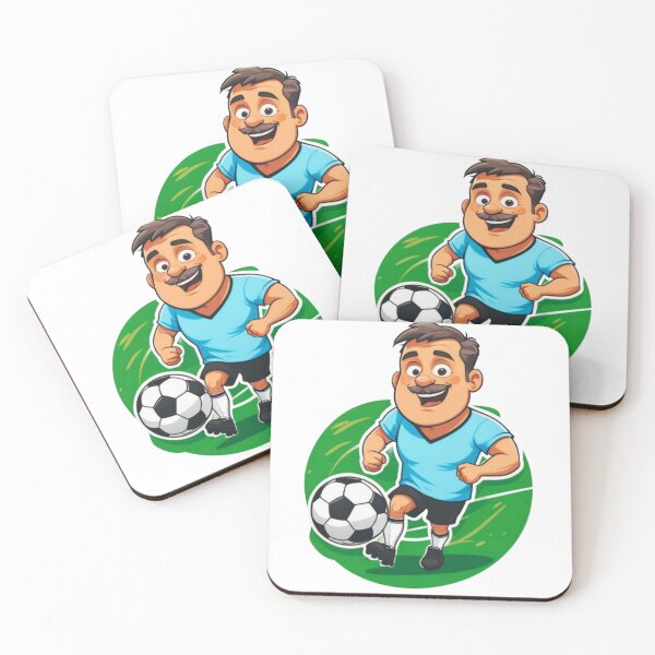 Item preview, Soccer Dad in Action Sticker designed and sold by minimalizy.