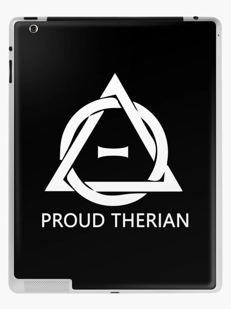 Theta-Delta Therian Symbol Therianthropy WHITE PROUD