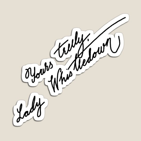 Aperçu de l'œuvre Signature de Lady Whistledown créée et vendue par Lara Badoco.