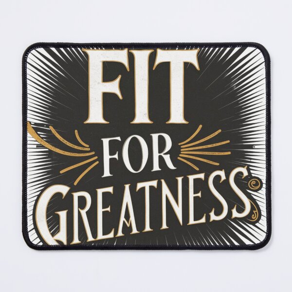 Item preview, Fit for Greatness Motivational Typography Design designed and sold by Bmd4Fitness.