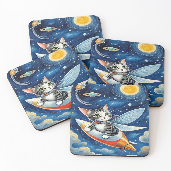 Item preview, cat in space designed and sold by saly55887.