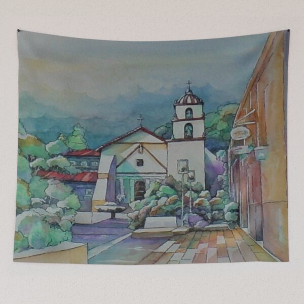 Item preview, Buenaventura Mission front distance designed and sold by Gerardo Segismundo.