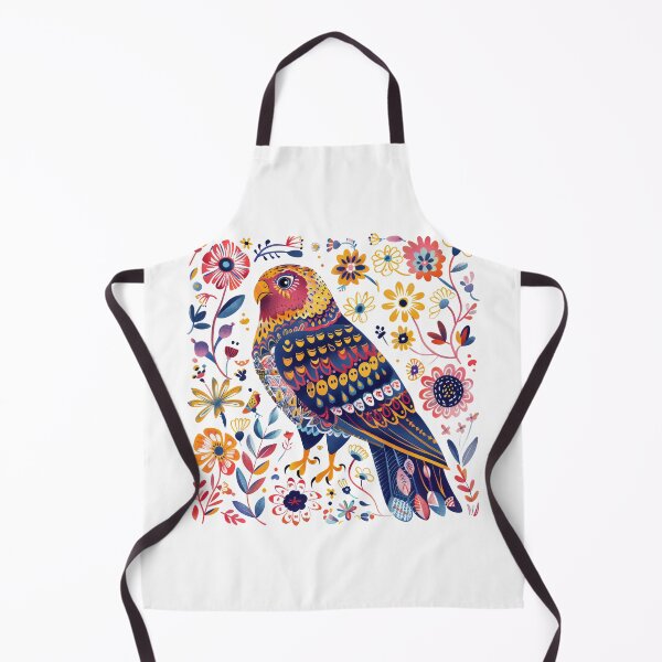 Item preview, Colorful bird illustration surrounded by vibrant floral patterns, perfect for design and art projects. designed and sold by primtawan.