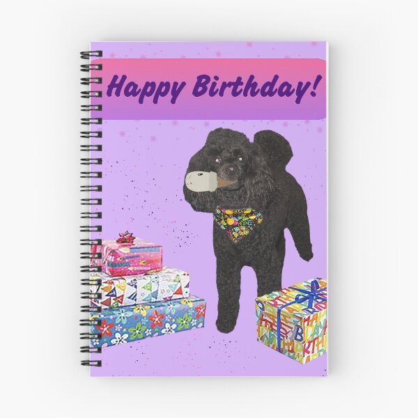 Item preview, Happy Birthday Featuring Merveille the Toy Poodle designed and sold by priesterjen.