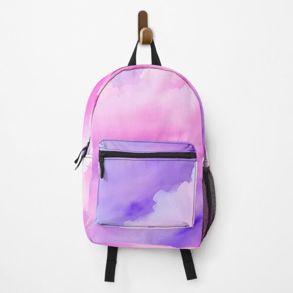 Item preview, Pink and purple dreamy watercolor clouds for vibrant maximalist decor designed and sold by kathrynchill.