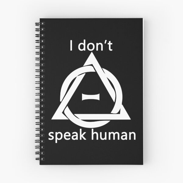 Item preview, Theta-Delta Therian Symbol Therianthropy WHITE "I don't speak human" designed and sold by PD Therian.