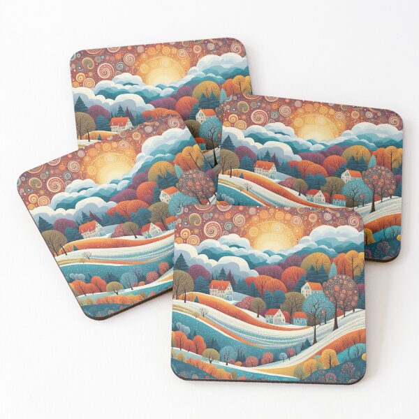 Item preview, Painting of colorful trees designed and sold by saly55887.