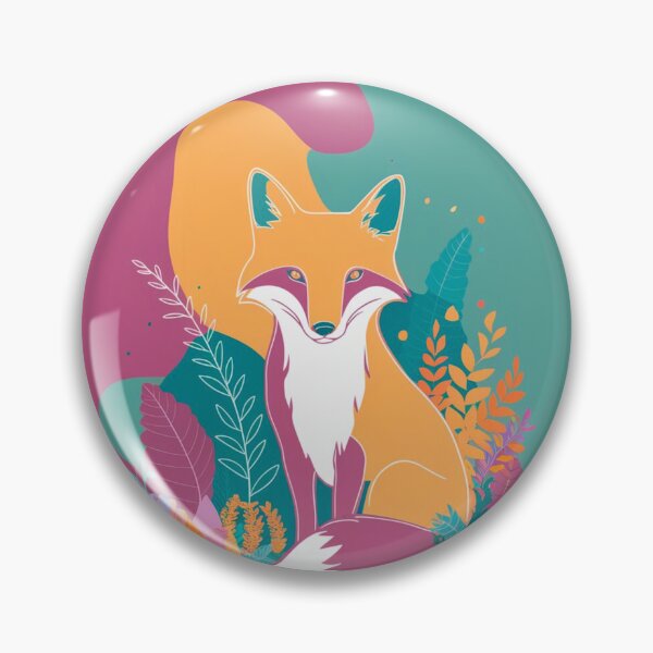 Item preview, Cute Fox. Adorable fox, watercolor fox, fox drawing, floral fox, fox image designed and sold by FoxVibes.