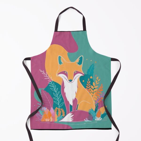 Item preview, Cute Fox. Adorable fox, watercolor fox, fox drawing, floral fox, fox image designed and sold by FoxVibes.