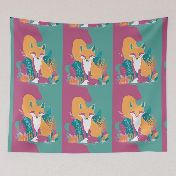 Artikelvorschau, Süßer Fuchs. Entzückender Fuchs, Aquarellfuchs, Fuchszeichnung, Blumenfuchs, Fuchsbild entworfen und verkauft von FoxVibes.