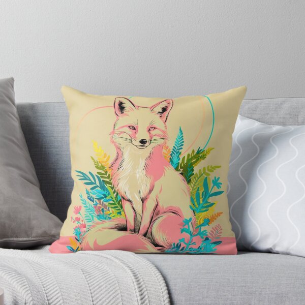 Item preview, Cute Fox. Adorable fox, watercolor fox, fox drawing, floral fox, fox image designed and sold by FoxVibes.