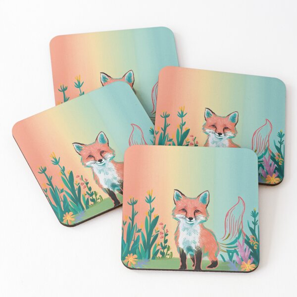 Artikelvorschau, Süßer Fuchs. Entzückender Fuchs, Aquarellfuchs, Fuchszeichnung, Blumenfuchs, Fuchsbild entworfen und verkauft von FoxVibes.