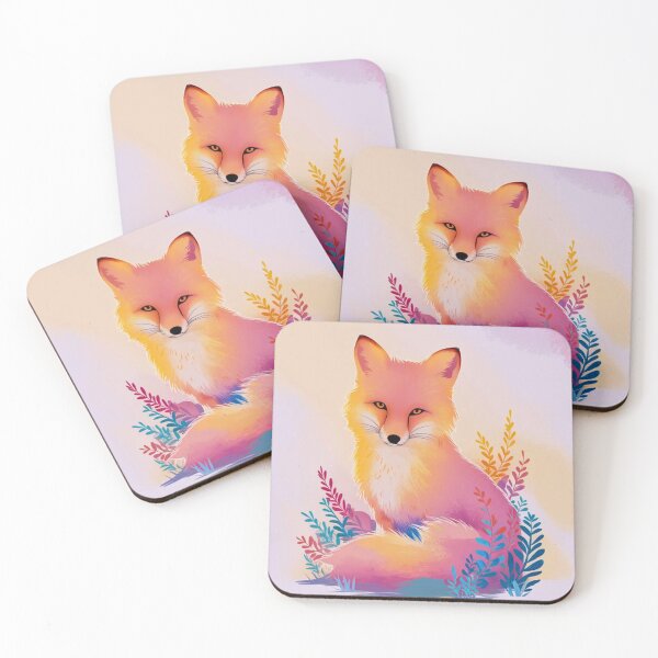 Item preview, Cute Fox. Adorable fox, watercolor fox, fox drawing, floral fox, fox image designed and sold by FoxVibes.