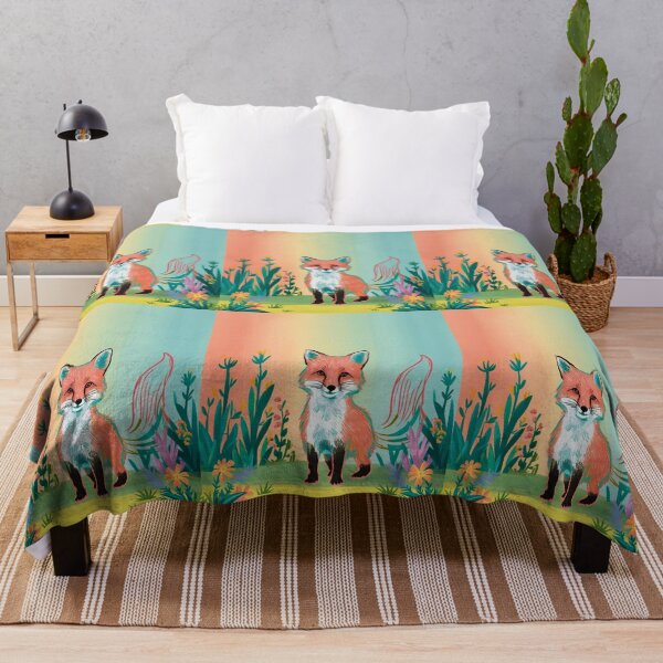 Artikelvorschau, Süßer Fuchs. Entzückender Fuchs, Aquarellfuchs, Fuchszeichnung, Blumenfuchs, Fuchsbild entworfen und verkauft von FoxVibes.