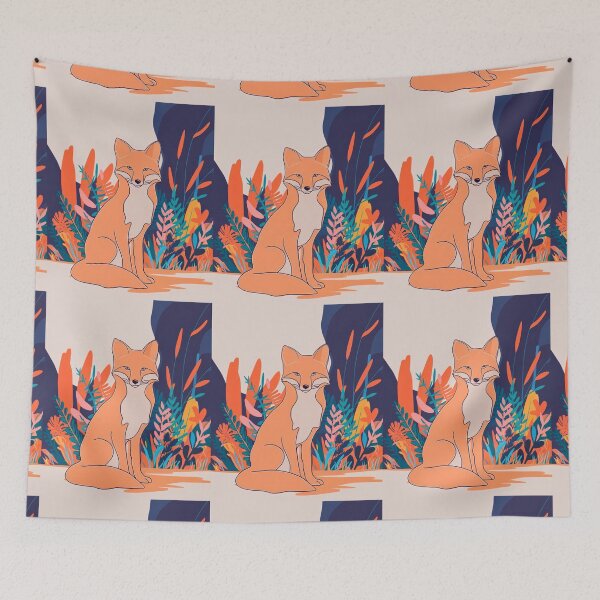 Artikelvorschau, Süßer Fuchs. Entzückender Fuchs, Aquarellfuchs, Fuchszeichnung, Blumenfuchs, Fuchsbild entworfen und verkauft von FoxVibes.