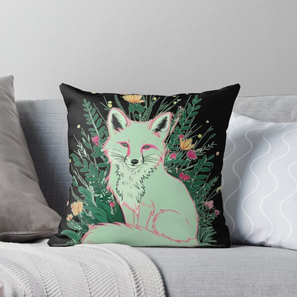 Item preview, Cute Fox. Adorable fox, watercolor fox, fox drawing, floral fox, fox image designed and sold by FoxVibes.