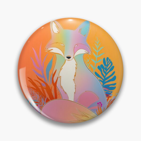 Item preview, Cute Fox. Adorable fox, watercolor fox, fox drawing, floral fox, fox image designed and sold by FoxVibes.