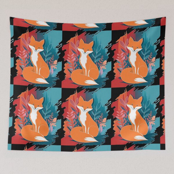Artikelvorschau, Süßer Fuchs. Entzückender Fuchs, Aquarellfuchs, Fuchszeichnung, Blumenfuchs, Fuchsbild entworfen und verkauft von FoxVibes.