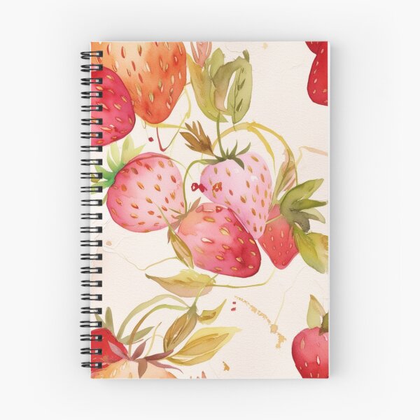 Item preview, Strawberry Watercolor Pattern designed and sold by ww-creative.