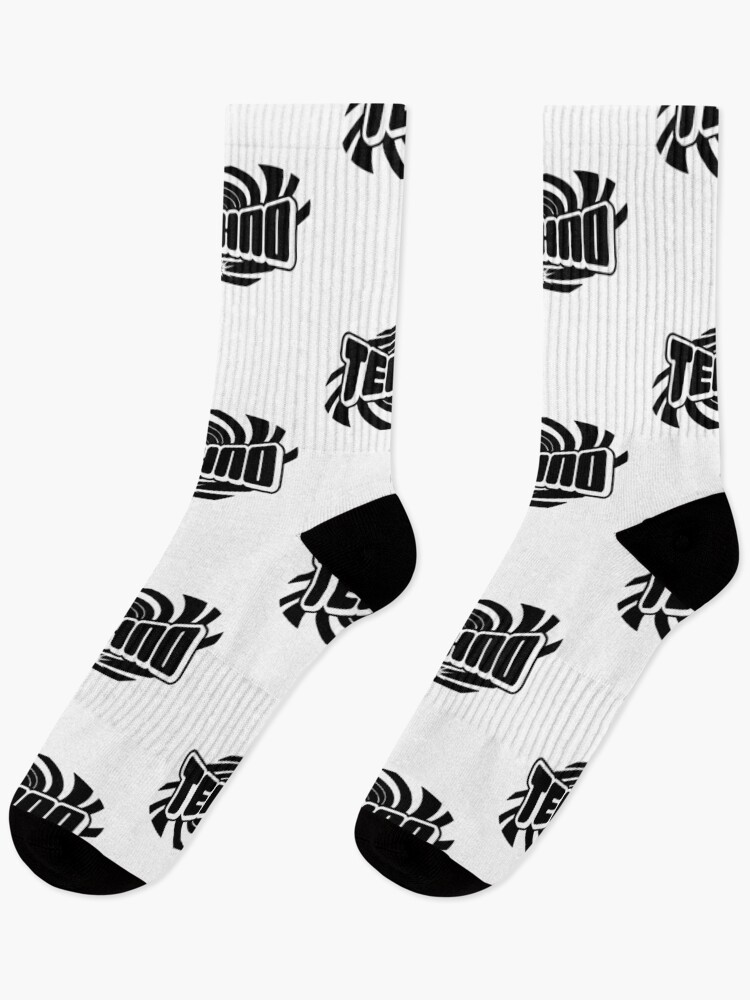 Thumbnail 1 of 5, Socks, TECHNO  - Vortex Tech (black)  designed and sold by Discothreadz.