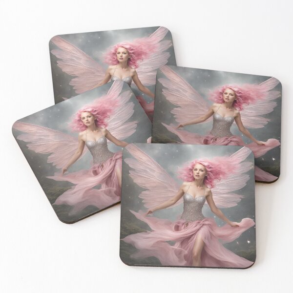 Item preview, Alta the Pink Fairy, AI art prints and stuff designed and sold by Smallfish1274.