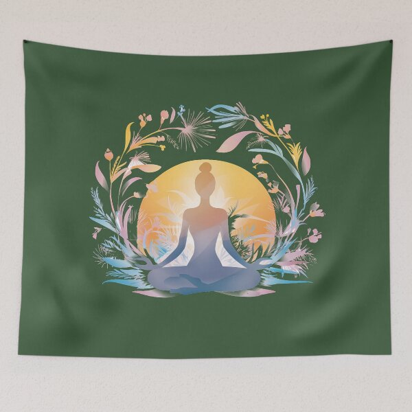 Item preview, Meditative Floral Sunrise designed and sold by RedTamah.