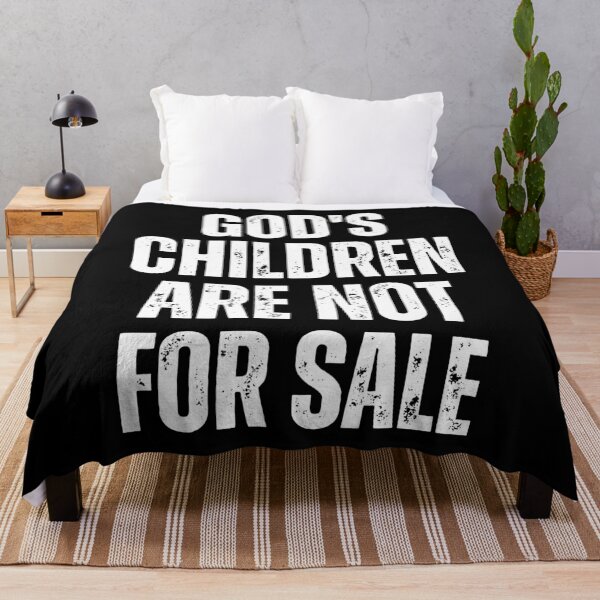 Item preview, "God's Children Are Not For Sale: Faith and Justice - Anti-Trafficking Inspirational Quote Text Design" designed and sold by artworkathome.