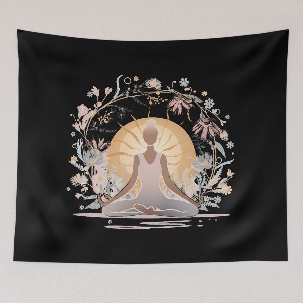 Item preview, Serene Floral Meditation designed and sold by RedTamah.
