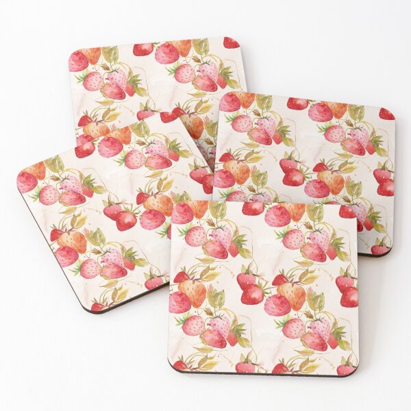 Item preview, Strawberry Watercolor Pattern 2 designed and sold by ww-creative.