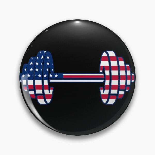 Item preview, USA flag Dumbbell Bodybuilding  designed and sold by SusanaDesigns.