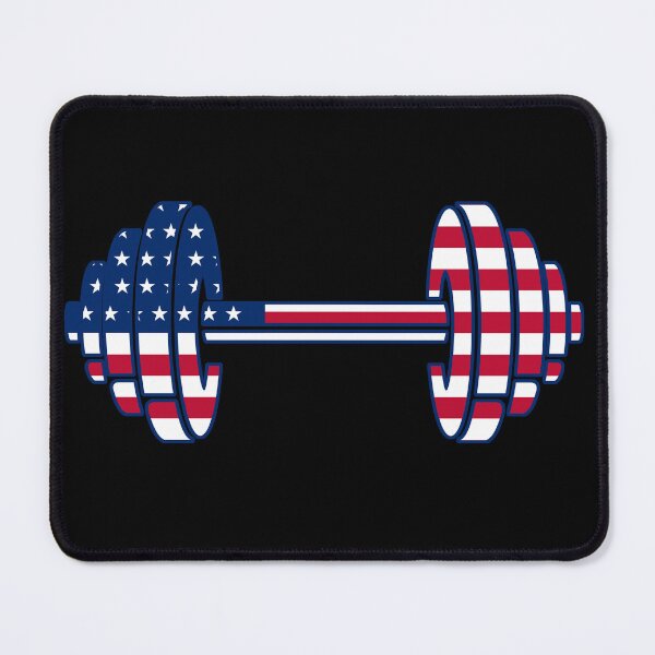 Item preview, USA flag Dumbbell Bodybuilding  designed and sold by SusanaDesigns.
