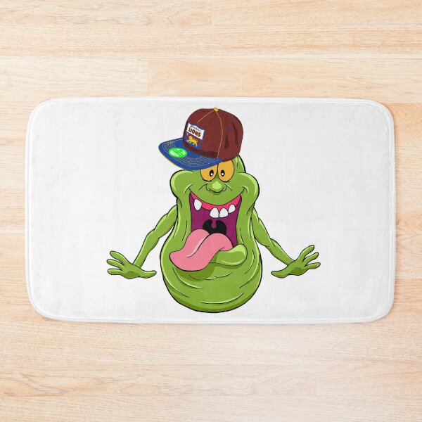 Item preview, Slimer the Brisbane Lions Fan designed and sold by Fake Heston’s Scribble Emporium.