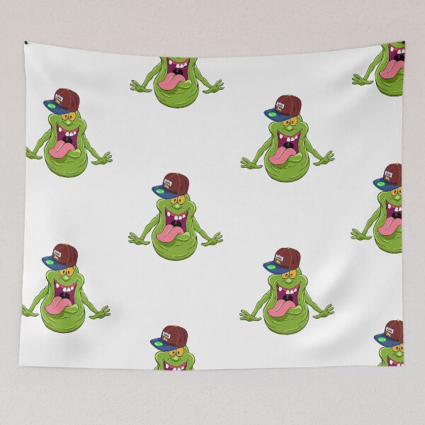 Item preview, Slimer the Brisbane Lions Fan designed and sold by Fake Heston’s Scribble Emporium.