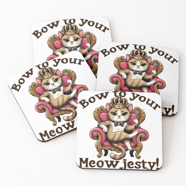 Item preview, Bow to your Meowjesty! Cute Cat designed and sold by pinzka.
